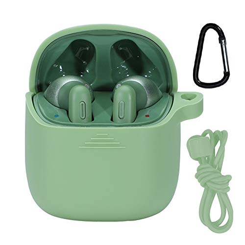 JBL Tune 220TWS Hülle,Keychain,Anti-Loss Strap,Weiche Silikon Case,Thin Soft Stoßfeste rutschfeste Schutzzubehör Abdeckhülle Tasche für JBL Tune 220TWS Wireless Charging Earbuds Headphone (Grün) JBL Tune 220TWS Hülle,Keychain,Anti-Loss Strap,Weiche Silikon Case,Thin Soft Stoßfeste rutschfeste Schutzzubehör Abdeckhülle Tasche für JBL Tune 220TWS Wireless Charging Earbuds Headphone (Grün) von BoLuo