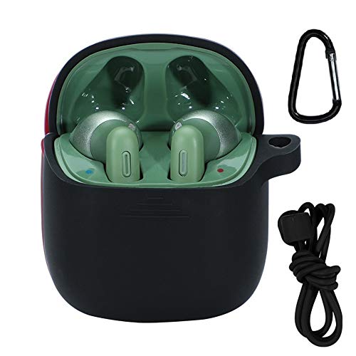 JBL Tune 220TWS Hülle,Keychain,Anti-Loss Strap,Weiche Silikon Case,Thin Soft Stoßfeste rutschfeste Schutzzubehör Abdeckhülle Tasche für JBL Tune 220TWS Wireless Charging Earbuds Headphone (schwarz) JBL Tune 220TWS Hülle,Keychain,Anti-Loss Strap,Weiche Silikon Case,Thin Soft Stoßfeste rutschfeste Schutzzubehör Abdeckhülle Tasche für JBL Tune 220TWS Wireless Charging Earbuds Headphone (schwarz) von BoLuo