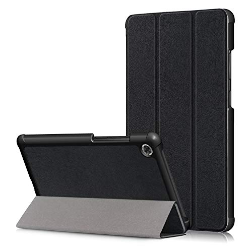 Lenovo Tab M7 7.0" TB-7305 Flip Hülle Case,Heavy Duty Tri-fold Ultra PU Leder Telefonkasten Silikon Cover Schutzhülle Etui Fall Shell Tasche für Lenovo Tab M7 7.0" TB-7305F/X/I Tablet PC (schwarz) von BoLuo