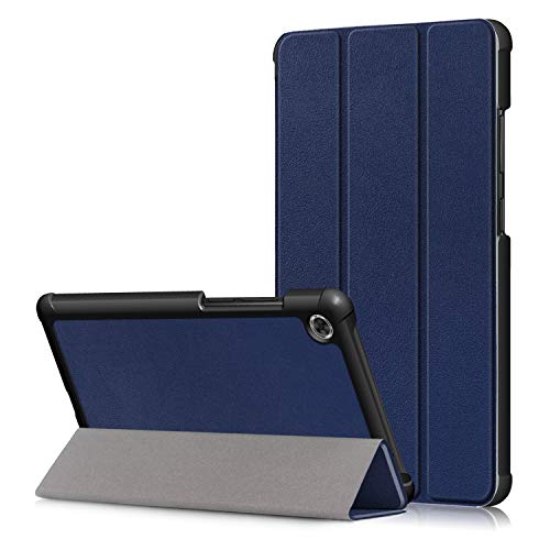 Lenovo Tab M7 7.0" TB-7305 Flip Hülle Case,Heavy Duty Tri-fold Ultra PU Leder Telefonkasten Silikon Cover Schutzhülle Etui Fall Shell Tasche für Lenovo Tab M7 7.0" TB-7305F/X/I Tablet PC (tiefblau) von BoLuo