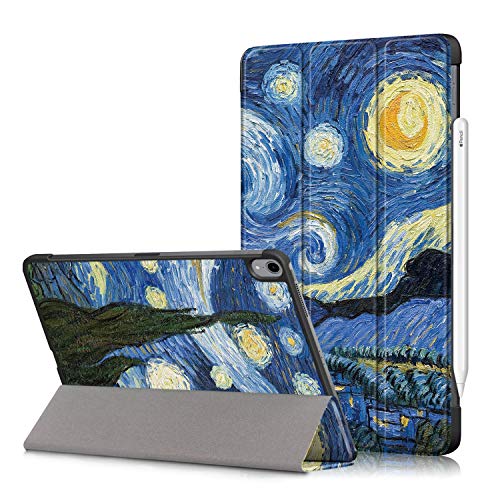 New iPad 10.8 2020/iPad Air 4 Hülle Case, Heavy Duty Slim Ultra PU Leder Telefonkasten Cover Etui Fall Shell Tasche mit Auto Wake/Sleep für New iPad 10.8"/iPad Air 4th Generation Tablet (Himmel) von BoLuo