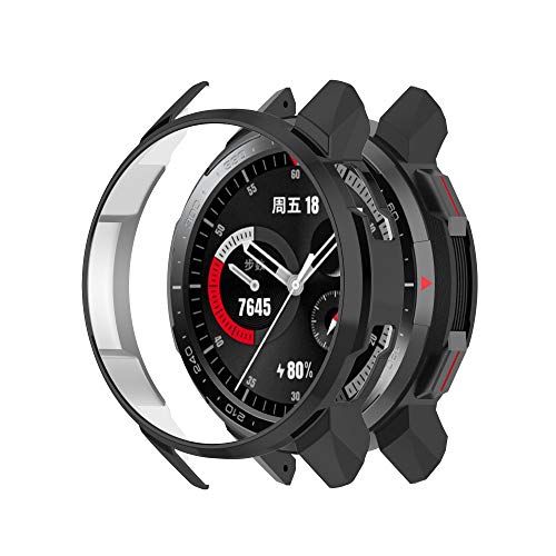 Screen Protector Hülle für Honor Watch GS Pro,Schutzhülle Weiche Cover Ultradünne Kratzfest Transparent Plating PC Protector Frame Case Abdeckung Tasche für Huawei Honor Watch GS Pro Watch (schwarz) Screen Protector Hülle für Honor Watch GS Pro,Schutzhülle Weiche Cover Ultradünne Kratzfest Transparent Plating PC Protector Frame Case Abdeckung Tasche für Huawei Honor Watch GS Pro Watch (schwarz) von BoLuo