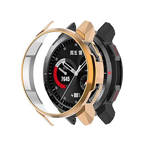 Screen Protector Hülle für Honor Watch GS Pro,Schutzhülle Weiche Cover Ultradünne Kratzfest Transparent Plating PC Protector Frame Case Abdeckung Tasche für Huawei Honor Watch GS Pro Watch (Roségold) Screen Protector Hülle für Honor Watch GS Pro,Schutzhülle Weiche Cover Ultradünne Kratzfest Transparent Plating PC Protector Frame Case Abdeckung Tasche für Huawei Honor Watch GS Pro Watch (Roségold) von BoLuo