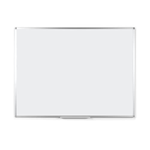 BoardsPlus - Magnetisches Whiteboard, Emaillierte Oberfläche - 60 x 45 cm - Magnettafel mit Alurahmen und Stifteablage von BoardsPlus