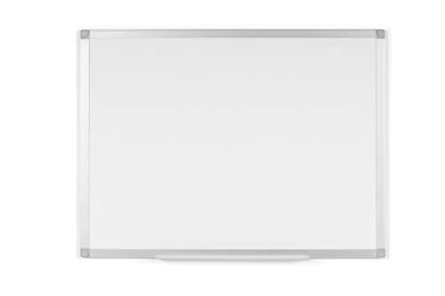 BoardsPlus - Whiteboard - 90 x 60 cm, mit Aluminiumrahmen und Stifteablage, Melamin Oberfläche von BoardsPlus