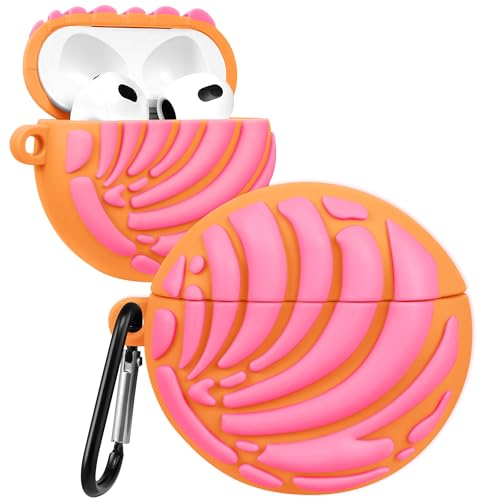 Boaretiu Schutzhülle für Airpods 3, niedliches Kawaii, 3D-Silikon-Schutzhülle mit Schlüsselanhänger, für Damen, Mädchen, Teenager, Lebensmittel, lustig, einzigartiges hübsches Design, Schutzhülle für Boaretiu Schutzhülle für Airpods 3, niedliches Kawaii, 3D-Silikon-Schutzhülle mit Schlüsselanhänger, für Damen, Mädchen, Teenager, Lebensmittel, lustig, einzigartiges hübsches Design, Schutzhülle für von Boaretiuㅤ