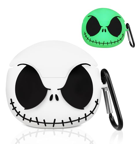 Boaretiu Schutzhülle für Airpods 4, 3D, leuchtet im Dunkeln, niedlich, lustig, Smiley, Totenkopf, Anime, gruselig, Horror, cooles Cover Design mit Karabiner, Schlüsselanhänger für Damen, Mädchen Boaretiu Schutzhülle für Airpods 4, 3D, leuchtet im Dunkeln, niedlich, lustig, Smiley, Totenkopf, Anime, gruselig, Horror, cooles Cover Design mit Karabiner, Schlüsselanhänger für Damen, Mädchen von Boaretiuㅤ