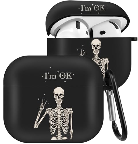 Boaretiu Schutzhülle für Airpods 4, niedliches Cartoon-Kawaii-Design, mit Schlüsselanhänger, lustiges Design, mit Karabiner, lustige, coole Schale, stilvoll für Mädchen, Teenager, Frauen, Hüllen für von Boaretiuㅤ