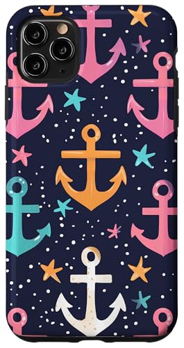 Anker-Muster Hülle für iPhone 11 Pro Max Anker-Muster Hülle für iPhone 11 Pro Max von Boat Captain Sea Ocean Nautical Accessories