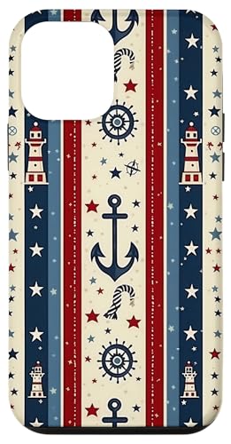 Anker-Muster Hülle für iPhone 12 mini Anker-Muster Hülle für iPhone 12 mini von Boat Captain Sea Ocean Nautical Accessories