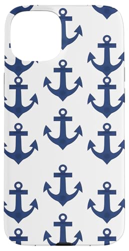 Anker-Muster Hülle für iPhone 15 Plus Anker-Muster Hülle für iPhone 15 Plus von Boat Captain Sea Ocean Nautical Accessories