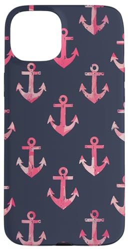 Anker-Muster Hülle für iPhone 15 Plus Anker-Muster Hülle für iPhone 15 Plus von Boat Captain Sea Ocean Nautical Accessories