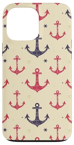 Anker Rot Schwarz Musterdruck Hülle für iPhone 13 Pro Max Anker Rot Schwarz Musterdruck Hülle für iPhone 13 Pro Max von Boat Captain Sea Ocean Nautical Accessories