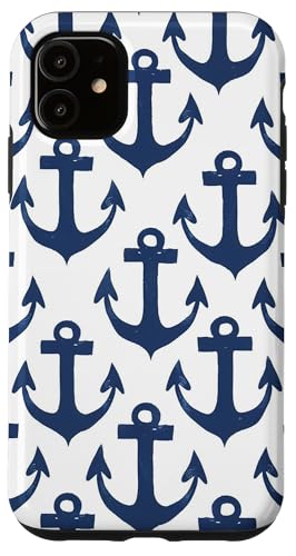 Nauticals Schiffsboot, Anker-Design, Weiß / Blaugrün Hülle für iPhone 11 Nauticals Schiffsboot, Anker-Design, Weiß / Blaugrün Hülle für iPhone 11 von Boat Captain Sea Ocean Nautical Accessories
