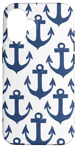 Nauticals Schiffsboot, Anker-Design, Weiß / Blaugrün Hülle für iPhone 16 Nauticals Schiffsboot, Anker-Design, Weiß / Blaugrün Hülle für iPhone 16 von Boat Captain Sea Ocean Nautical Accessories