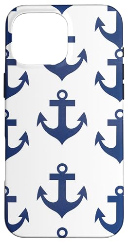 Nautischer Bootsanker weiß Hülle für iPhone 16 Pro Max Nautischer Bootsanker weiß Hülle für iPhone 16 Pro Max von Boat Captain Sea Ocean Nautical Accessories