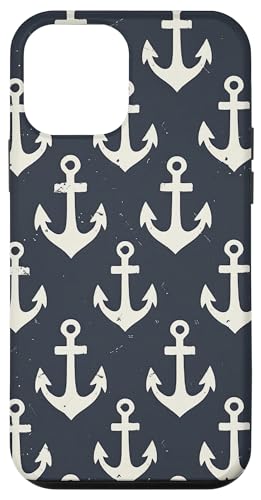 Nautisches Ankermuster, Blau Hülle für iPhone 12 mini Nautisches Ankermuster, Blau Hülle für iPhone 12 mini von Boat Captain Sea Ocean Nautical Accessories