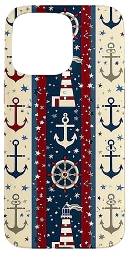 Sea Captain Anchor Leuchtturm Hülle für iPhone 15 Pro Max Sea Captain Anchor Leuchtturm Hülle für iPhone 15 Pro Max von Boat Captain Sea Ocean Nautical Accessories