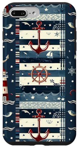 Sea Captain Anchor Leuchtturm Hülle für iPhone 7 Plus/8 Plus Sea Captain Anchor Leuchtturm Hülle für iPhone 7 Plus/8 Plus von Boat Captain Sea Ocean Nautical Accessories