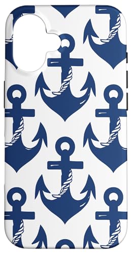 Vintage Segelboot Nautisch Blau Grungy Anker Hülle für iPhone 16 Vintage Segelboot Nautisch Blau Grungy Anker Hülle für iPhone 16 von Boat Captain Sea Ocean Nautical Accessories