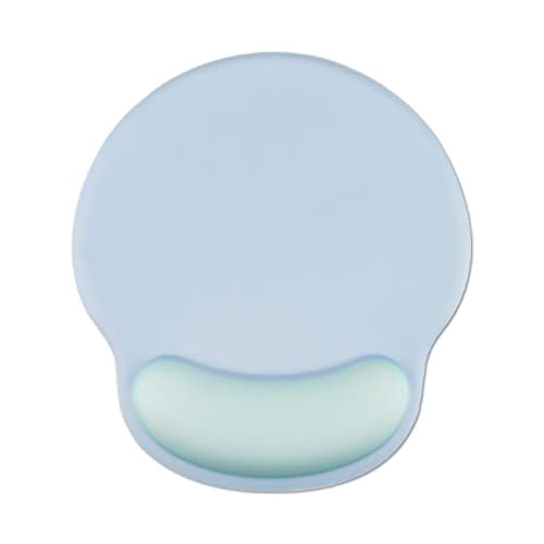 Ergonomisches Mauspad, Handgelenkauflage, mit Gel gefüllt, Handgelenkpolsterung, Komfort, verbessert präzises Klicken, rutschfest (Hellblau) von Boaulee