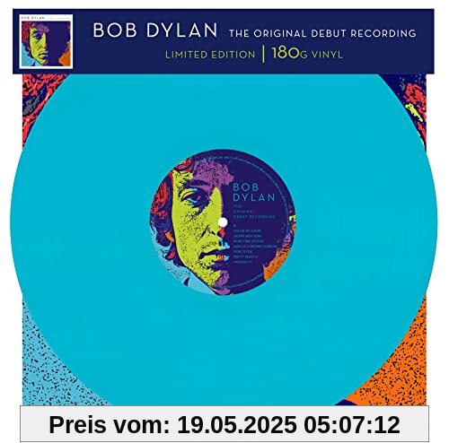 Bob Dylan - The Original Debut Recording - Limitiert - 180gr. türkis [ Limited Edition / colored Vinyl / 180g Vinyl] [Vinyl LP] von Bob Dylan