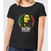 Bob Marley Face Logo Damen T-Shirt - Schwarz - L von Bob Marley