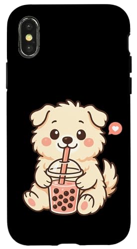 Niedlicher Hund Boba Tee-Liebhaber Zoo Kawaii Jungen Mädchen Kinder Hülle für iPhone X/XS Niedlicher Hund Boba Tee-Liebhaber Zoo Kawaii Jungen Mädchen Kinder Hülle für iPhone X/XS von BobaTeaAxis1
