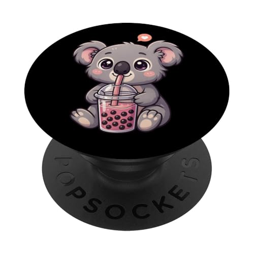 Niedlicher Koala Boba Tee-Liebhaber Zoo Kawaii Jungen Mädchen Kinder PopSockets Klebender PopGrip Niedlicher Koala Boba Tee-Liebhaber Zoo Kawaii Jungen Mädchen Kinder PopSockets Klebender PopGrip von BobaTeaAxis1