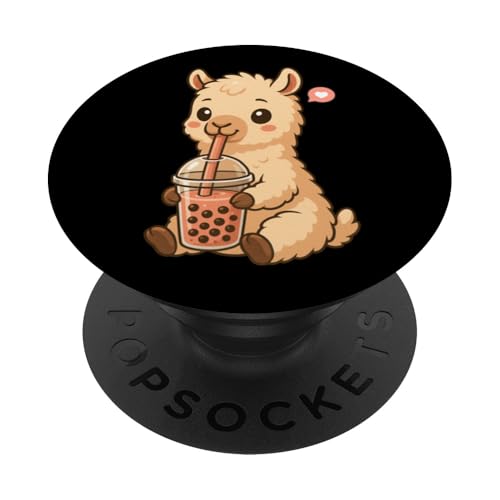 Niedlicher Lama Boba Tee-Liebhaber Zoo Kawaii Jungen Mädchen Kinder PopSockets Klebender PopGrip Niedlicher Lama Boba Tee-Liebhaber Zoo Kawaii Jungen Mädchen Kinder PopSockets Klebender PopGrip von BobaTeaAxis1
