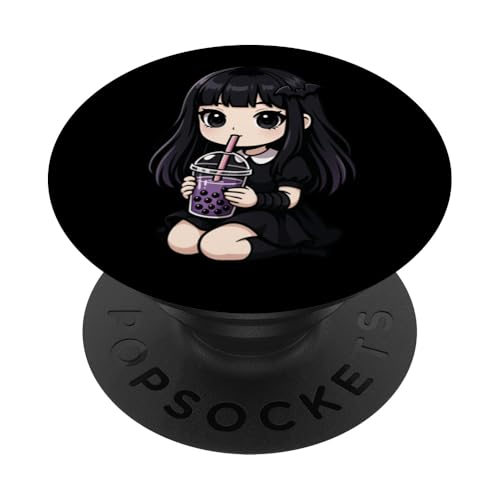 Niedliches Mädchen Boba Tee-Liebhaber Anime Kawaii Goth Frauen Mädchen Kinder PopSockets Klebender PopGrip Niedliches Mädchen Boba Tee-Liebhaber Anime Kawaii Goth Frauen Mädchen Kinder PopSockets Klebender PopGrip von BobaTeaAxis1