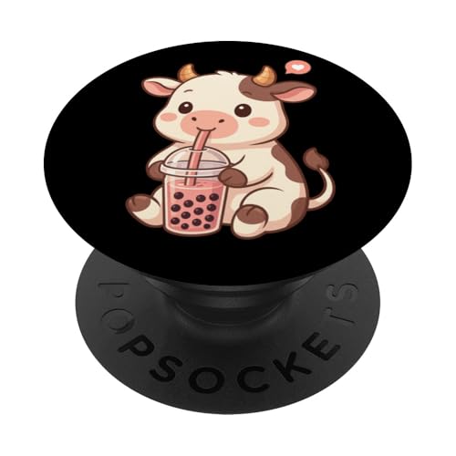 Süße Kuh Boba Teeliebhaber Zoo Kawaii Jungen Mädchen Kinder PopSockets Klebender PopGrip Süße Kuh Boba Teeliebhaber Zoo Kawaii Jungen Mädchen Kinder PopSockets Klebender PopGrip von BobaTeaAxis1