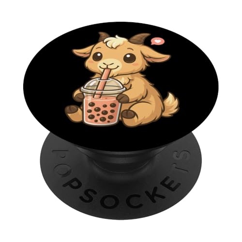 Süße Ziege Boba Tee-Liebhaber Zoo Kawaii Jungen Mädchen Kinder PopSockets Klebender PopGrip Süße Ziege Boba Tee-Liebhaber Zoo Kawaii Jungen Mädchen Kinder PopSockets Klebender PopGrip von BobaTeaAxis1