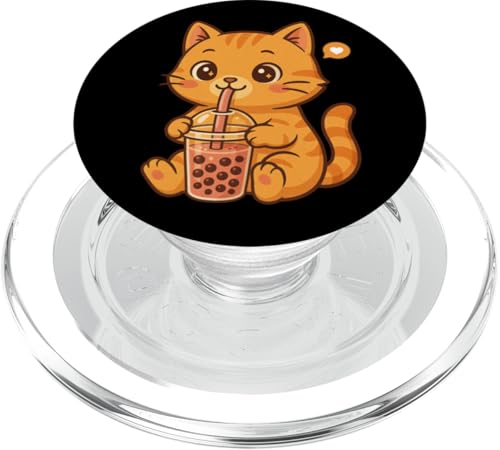 Süße orangefarbene Katze Boba Tee-Liebhaber Zoo Kawaii Jungen Mädchen Kinder PopSockets PopGrip für MagSafe Süße orangefarbene Katze Boba Tee-Liebhaber Zoo Kawaii Jungen Mädchen Kinder PopSockets PopGrip für MagSafe von BobaTeaAxis1