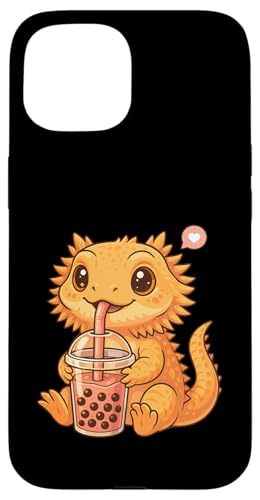 Süßer Bartdrache Boba Tee-Liebhaber Zoo Kawaii Jungen Mädchen Kind Hülle für iPhone 15 Süßer Bartdrache Boba Tee-Liebhaber Zoo Kawaii Jungen Mädchen Kind Hülle für iPhone 15 von BobaTeaAxis1