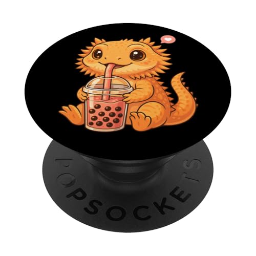 Süßer Bartdrache Boba Tee-Liebhaber Zoo Kawaii Jungen Mädchen Kind PopSockets Klebender PopGrip Süßer Bartdrache Boba Tee-Liebhaber Zoo Kawaii Jungen Mädchen Kind PopSockets Klebender PopGrip von BobaTeaAxis1