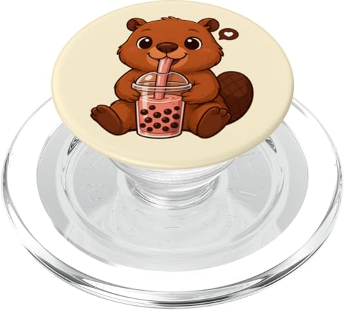 Süßer Biber Boba Tee-Liebhaber Zoo Kawaii Jungen Mädchen Kinder PopSockets PopGrip für MagSafe Süßer Biber Boba Tee-Liebhaber Zoo Kawaii Jungen Mädchen Kinder PopSockets PopGrip für MagSafe von BobaTeaAxis1
