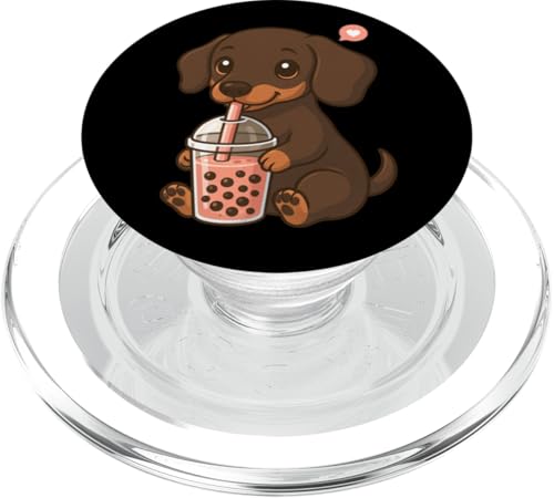 Süßer Dackel Boba Tee-Liebhaber Zoo Kawaii Jungen Mädchen Kinder PopSockets PopGrip für MagSafe Süßer Dackel Boba Tee-Liebhaber Zoo Kawaii Jungen Mädchen Kinder PopSockets PopGrip für MagSafe von BobaTeaAxis1