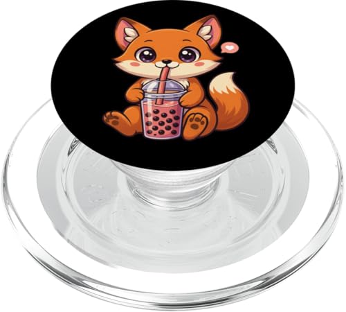 Süßer Fuchs Boba Teeliebhaber Zoo Kawaii Jungen Mädchen Kinder PopSockets PopGrip für MagSafe Süßer Fuchs Boba Teeliebhaber Zoo Kawaii Jungen Mädchen Kinder PopSockets PopGrip für MagSafe von BobaTeaAxis1