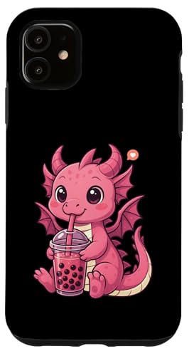Süßer rosa Drache Boba Tee-Liebhaber Zoo Kawaii Frauen Mädchen Kinder Hülle für iPhone 11 Süßer rosa Drache Boba Tee-Liebhaber Zoo Kawaii Frauen Mädchen Kinder Hülle für iPhone 11 von BobaTeaAxis1