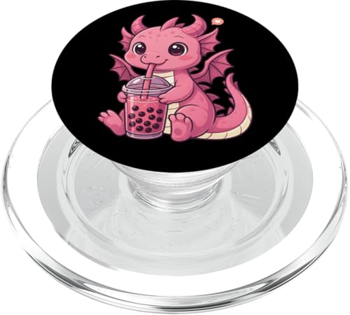 Süßer rosa Drache Boba Tee-Liebhaber Zoo Kawaii Frauen Mädchen Kinder PopSockets PopGrip für MagSafe Süßer rosa Drache Boba Tee-Liebhaber Zoo Kawaii Frauen Mädchen Kinder PopSockets PopGrip für MagSafe von BobaTeaAxis1