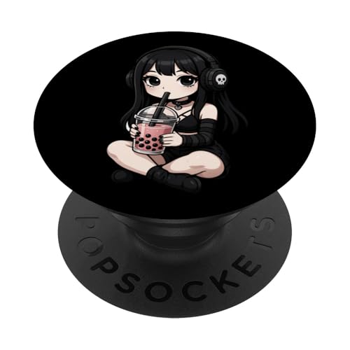 Süßes Mädchen Boba Tee-Liebhaber Kawaii Jungen Mädchen Kinder PopSockets Klebender PopGrip Süßes Mädchen Boba Tee-Liebhaber Kawaii Jungen Mädchen Kinder PopSockets Klebender PopGrip von BobaTeaAxis1