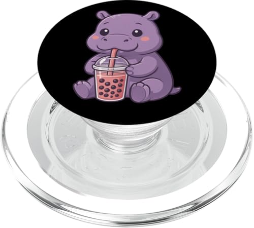 Süßes Nilpferd Boba Tee-Liebhaber Zoo Kawaii Jungen Mädchen Kinder PopSockets PopGrip für MagSafe Süßes Nilpferd Boba Tee-Liebhaber Zoo Kawaii Jungen Mädchen Kinder PopSockets PopGrip für MagSafe von BobaTeaAxis1