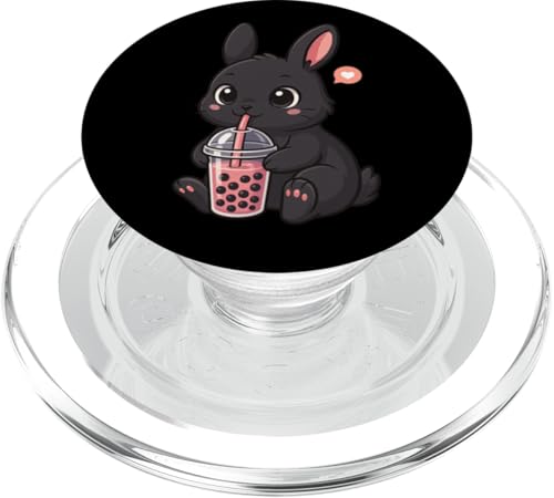 Süßes schwarzes Kaninchen Boba Tee-Liebhaber Zoo Kawaii Jungen Mädchen Kinder PopSockets PopGrip für MagSafe Süßes schwarzes Kaninchen Boba Tee-Liebhaber Zoo Kawaii Jungen Mädchen Kinder PopSockets PopGrip für MagSafe von BobaTeaAxis1