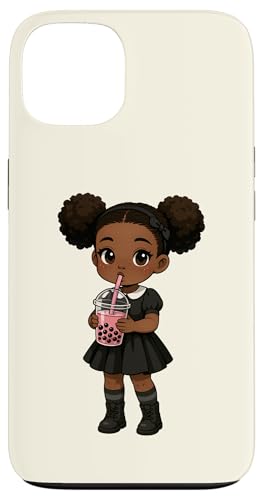 Süßes schwarzes Mädchen Boba Tee-Liebhaber Kawaii Jungen Mädchen Kinder Hülle für iPhone 13 Süßes schwarzes Mädchen Boba Tee-Liebhaber Kawaii Jungen Mädchen Kinder Hülle für iPhone 13 von BobaTeaAxis1