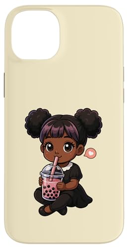 Süßes schwarzes Mädchen Boba Tee-Liebhaber Kawaii Jungen Mädchen Kinder Hülle für iPhone 14 Plus Süßes schwarzes Mädchen Boba Tee-Liebhaber Kawaii Jungen Mädchen Kinder Hülle für iPhone 14 Plus von BobaTeaAxis1