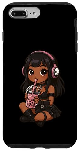 Süßes schwarzes Mädchen Boba Tee-Liebhaber Kawaii Jungen Mädchen Kinder Hülle für iPhone 7 Plus/8 Plus Süßes schwarzes Mädchen Boba Tee-Liebhaber Kawaii Jungen Mädchen Kinder Hülle für iPhone 7 Plus/8 Plus von BobaTeaAxis1
