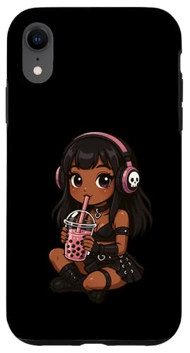 Süßes schwarzes Mädchen Boba Tee-Liebhaber Kawaii Jungen Mädchen Kinder Hülle für iPhone XR Süßes schwarzes Mädchen Boba Tee-Liebhaber Kawaii Jungen Mädchen Kinder Hülle für iPhone XR von BobaTeaAxis1