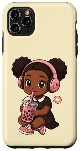 Süßes schwarzes Mädchen Kawaii Boba Tee-Liebhaber Jungen Mädchen Kinder Hülle für iPhone 11 Pro Max Süßes schwarzes Mädchen Kawaii Boba Tee-Liebhaber Jungen Mädchen Kinder Hülle für iPhone 11 Pro Max von BobaTeaAxis1
