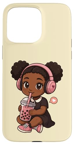Süßes schwarzes Mädchen Kawaii Boba Tee-Liebhaber Jungen Mädchen Kinder Hülle für iPhone 15 Pro Max Süßes schwarzes Mädchen Kawaii Boba Tee-Liebhaber Jungen Mädchen Kinder Hülle für iPhone 15 Pro Max von BobaTeaAxis1